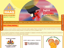 Tablet Screenshot of haaqacademy.com